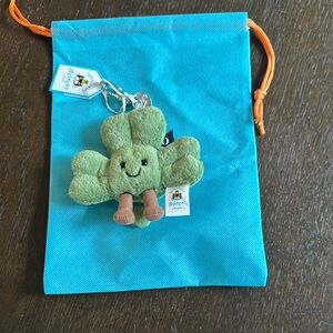Jellycat Shamrock ☘️ Keychain Plush